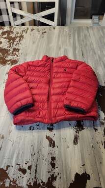 Polo Ralph Lauren Red Quilted Puffer Jacket Size 5